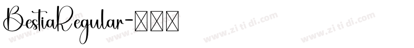 BestiaRegular字体转换