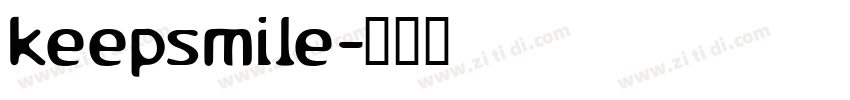 keepsmile字体转换