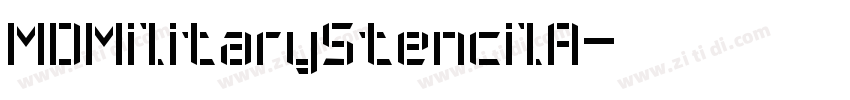 MDMilitaryStencilA字体转换