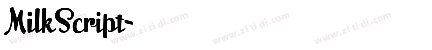MilkScript字体转换