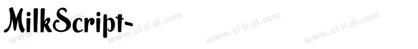MilkScript字体转换