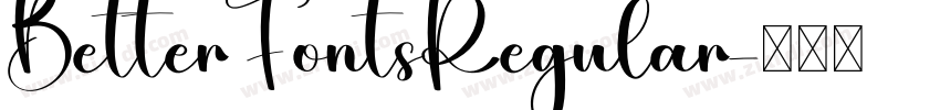BetterFontsRegular字体转换
