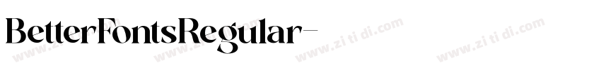 BetterFontsRegular字体转换