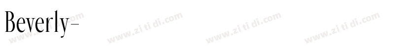 Beverly字体转换