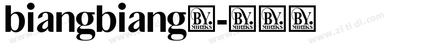 biangbiang面字体转换