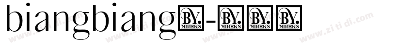 biangbiang面字体转换