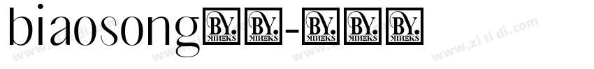 biaosong下载字体转换