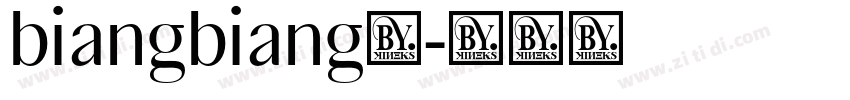 biangbiang面字体转换