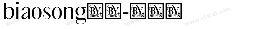 biaosong下载字体转换