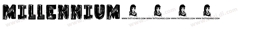 MILLENNIUM字体转换