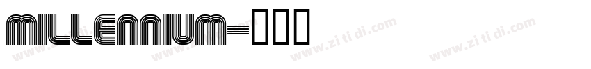 MILLENNIUM字体转换