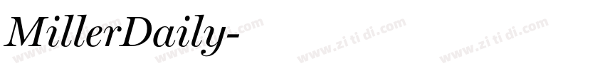 MillerDaily字体转换