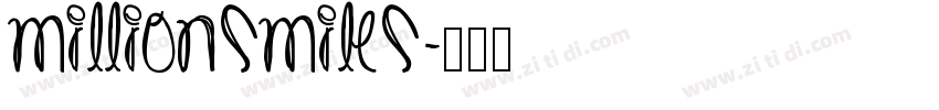 MillionSmiles字体转换