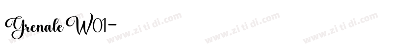 GrenaleW01字体转换