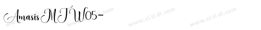AmasisMTW05字体转换