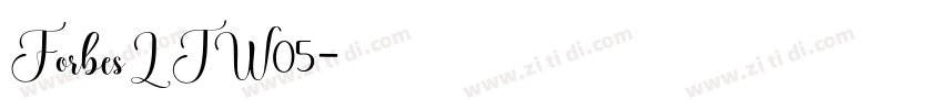 ForbesLTW05字体转换