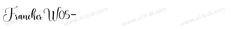 FranckerW05字体转换