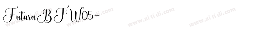 FuturaBTW05字体转换