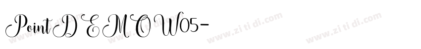 PointDEMOW05字体转换