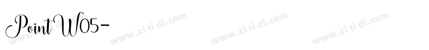 PointW05字体转换