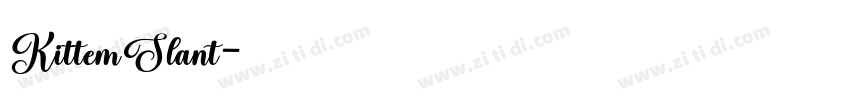 KittemSlant字体转换