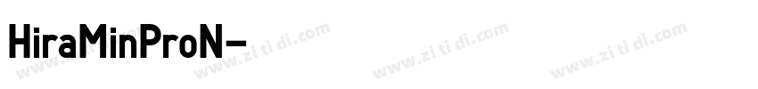 HiraMinProN字体转换