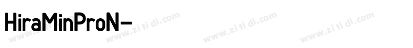 HiraMinProN字体转换
