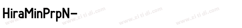 HiraMinPrpN字体转换