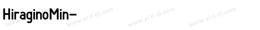 HiraginoMin字体转换