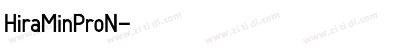 HiraMinProN字体转换