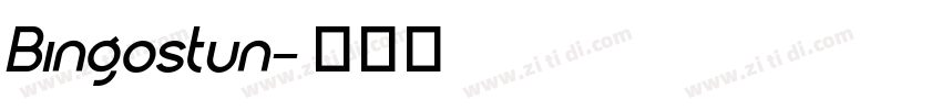 Bingostun字体转换