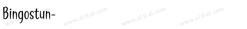 Bingostun字体转换