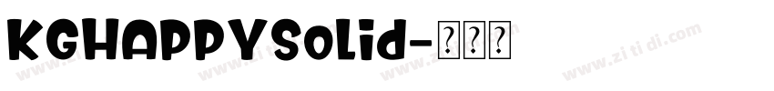 KGHAPPYSolid字体转换