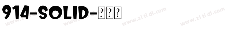 914-SOLID字体转换