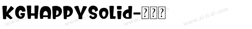 KGHAPPYSolid字体转换