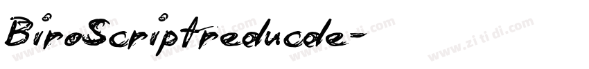 BiroScriptreducde字体转换