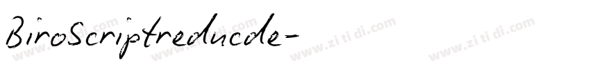BiroScriptreducde字体转换