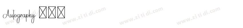 Autography字体转换 Autography字体转换