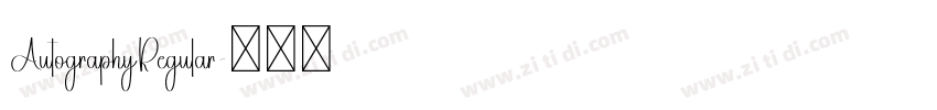 AutographyRegular字体转换