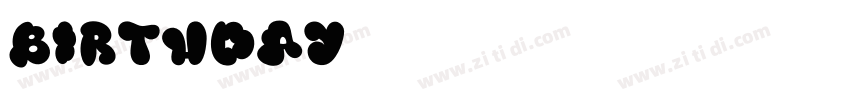 Birthday字体转换