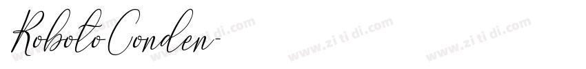 RobotoConden字体转换