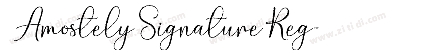 AmostelySignatureReg字体转换