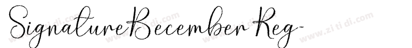 SignatureDecemberReg字体转换 SignatureDecemberReg字体转换