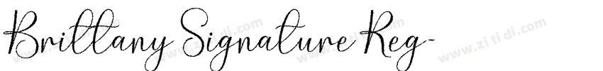 BrittanySignatureReg字体转换