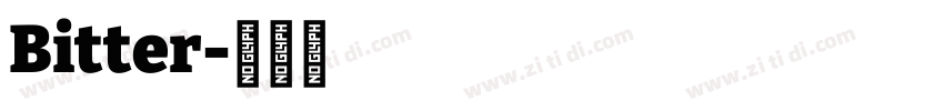 Bitter字体转换