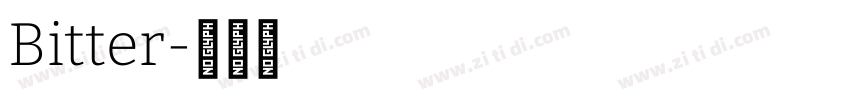 Bitter字体转换