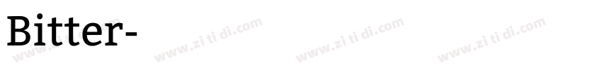 Bitter字体转换