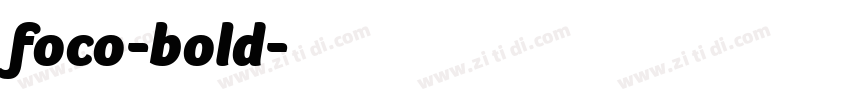 foco-bold字体转换