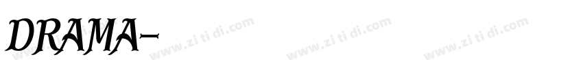 DRAMA字体转换