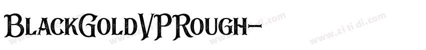 BlackGoldVPRough字体转换